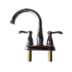 NEW Delta Porter 25984LF-ECO 4 inch Centerset Bathroom Faucet 2 Handle in Chrome